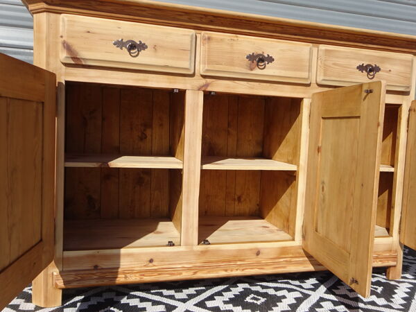 Enfilade en bois massif, restaurée