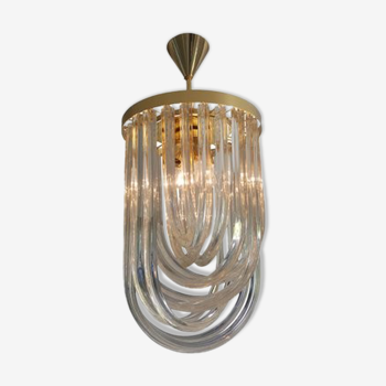 Mid-century Murano glass ceiling lamp