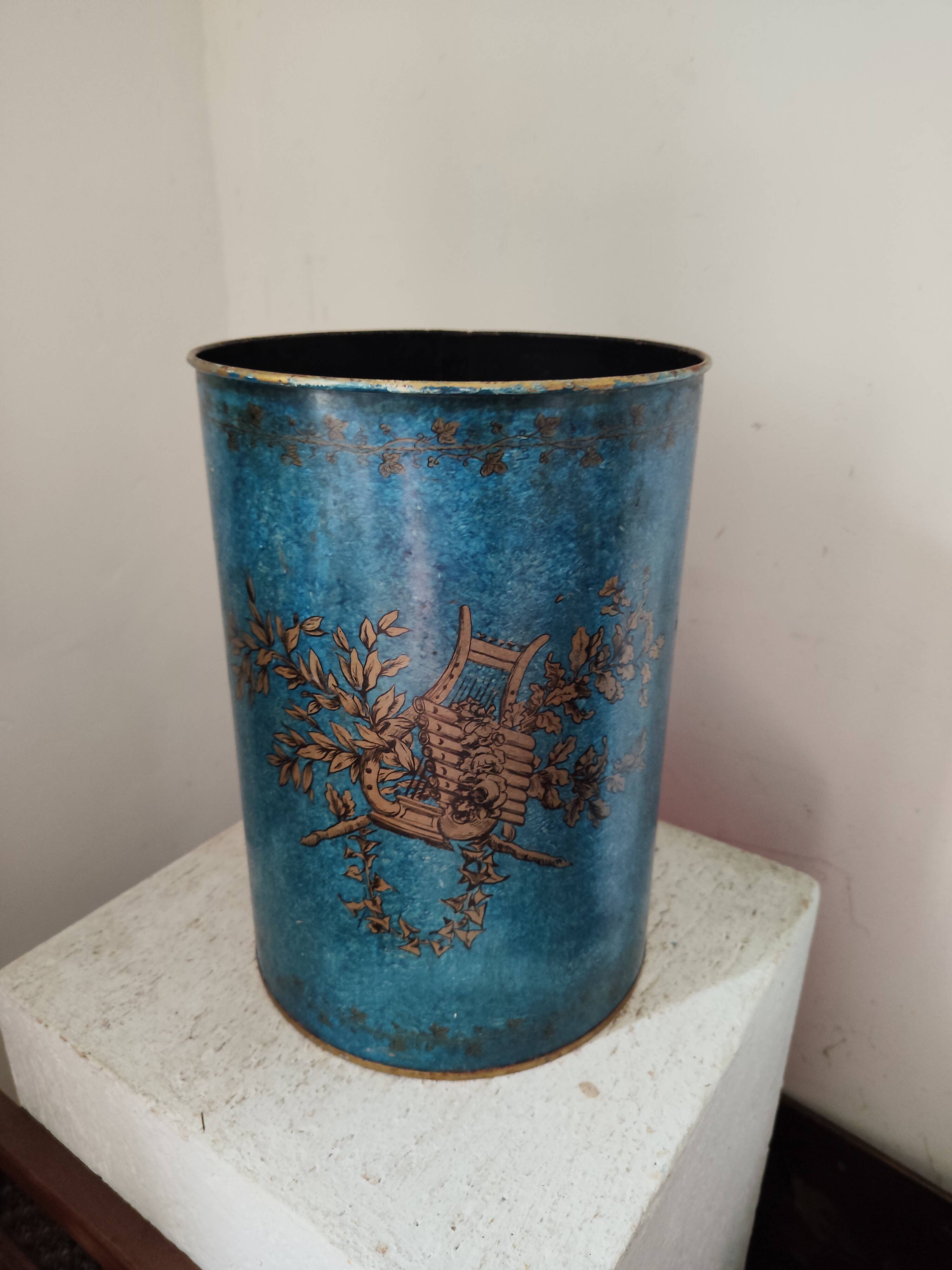 Paper bin metal Italy 1960s