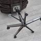 1970s, Scandinavian swivel chair, original condition, artificial leather, chrome steel.