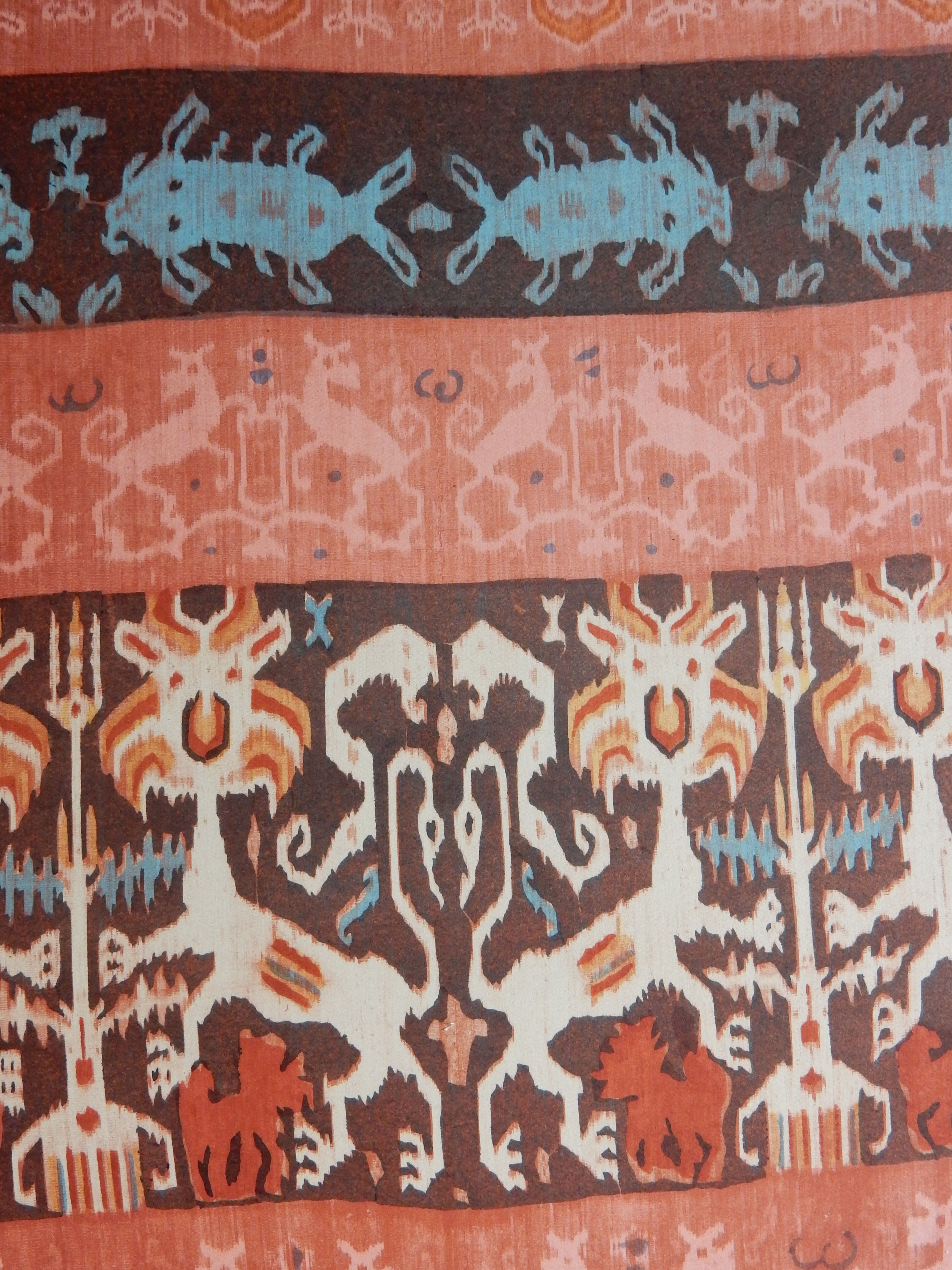 Old illustrative plate funerary fabric color of the Dutch East Indies 1930