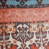 Old illustrative plate funerary fabric color of the Dutch East Indies 1930