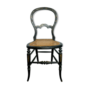 Chaise cannée Napoléon - nacre