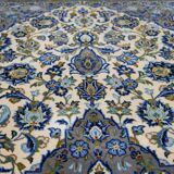 Vintage persian hand-woven keshan carpet ,240x141