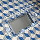 Vintage aluminum with mirror coat rack