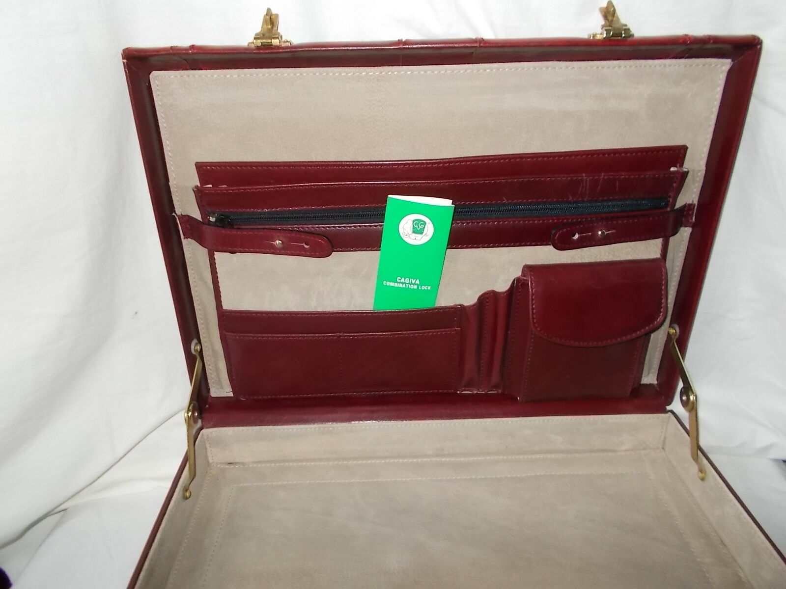 Leather briefcase-case