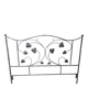 Wrought iron headboard – handcrafted – 148 × 134 cm