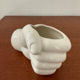 Ceramic hand vase from the 70s