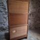 French modular secretary in oak with display case, 1950s.