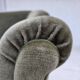 1960s, Danish armchair, green furniture velour, beech wood legs.