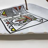 Colossal Roger Capron ceramic cup from the French Riviera, 1950s