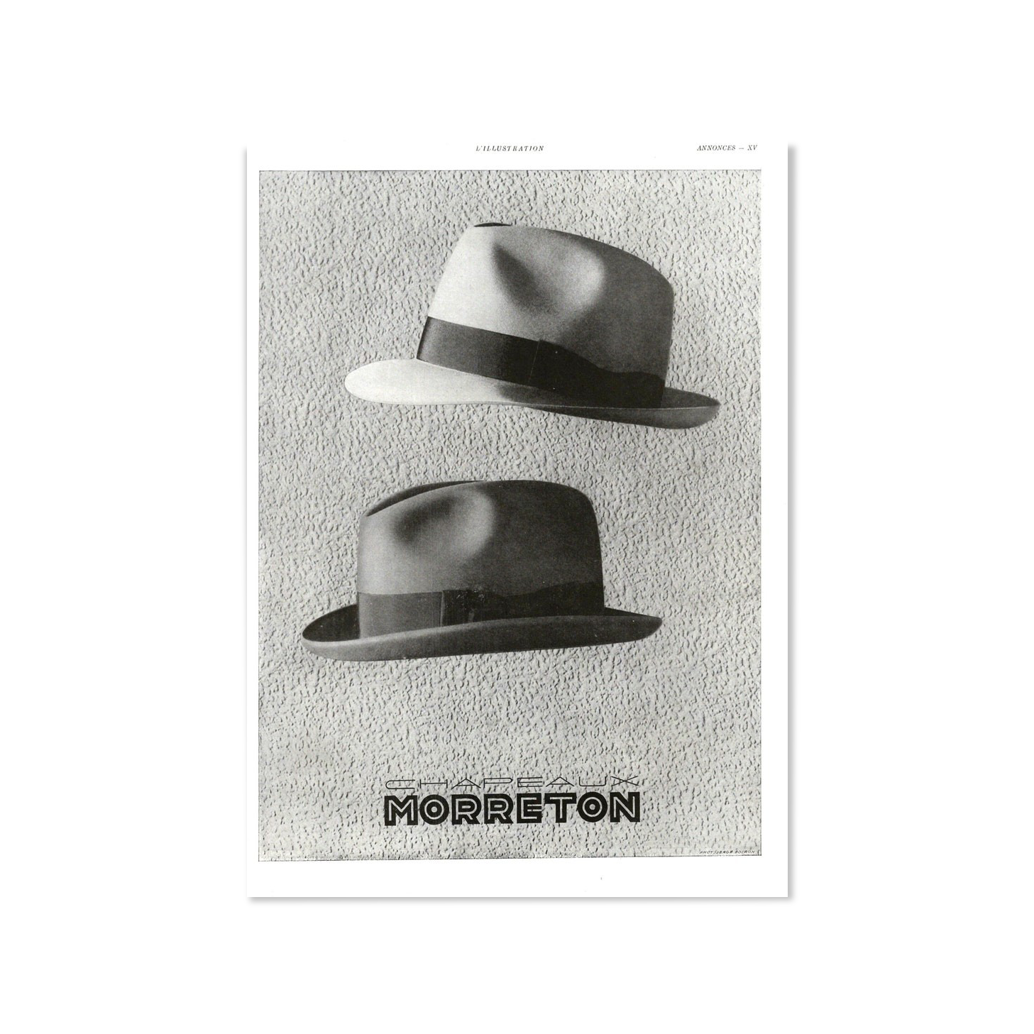 Vintage poster 30s CHAPEAU MORRETON