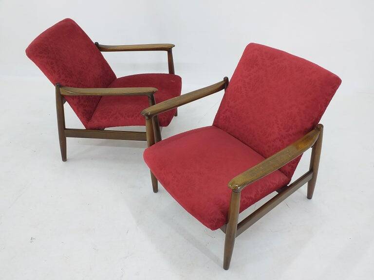Pair of Midcentury Armchairs, Edmund Homa, 1960s