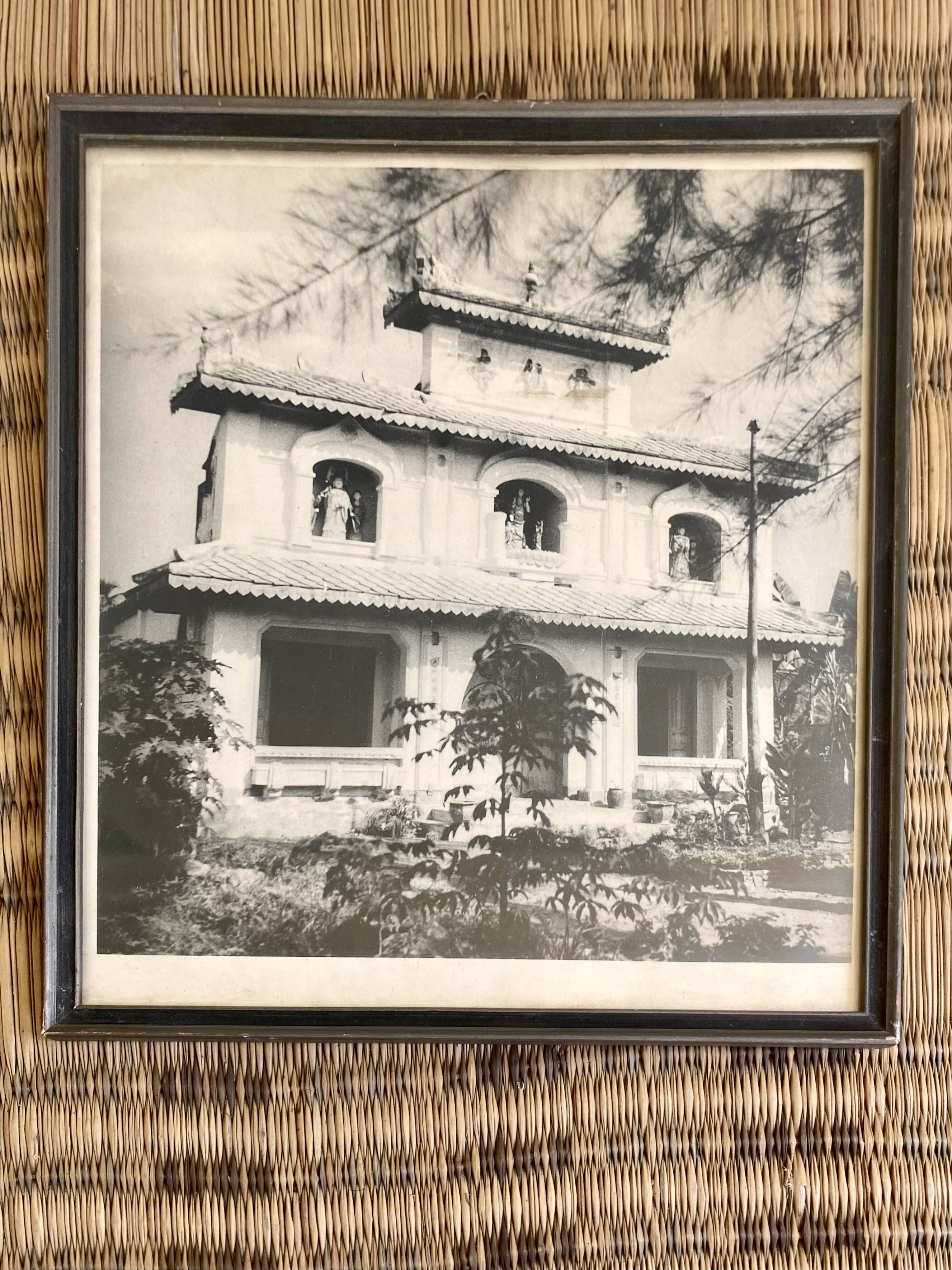 Photo Indochina, glazed wood frame