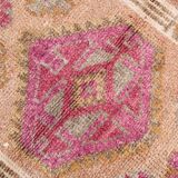 Shades Of Pink Cream Vintage Runner Rug, 85x330Cm