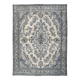 10x13 Navy Blue & Taupe Large Persian Rug, Handmade Wool Carpet, 311x402Cm