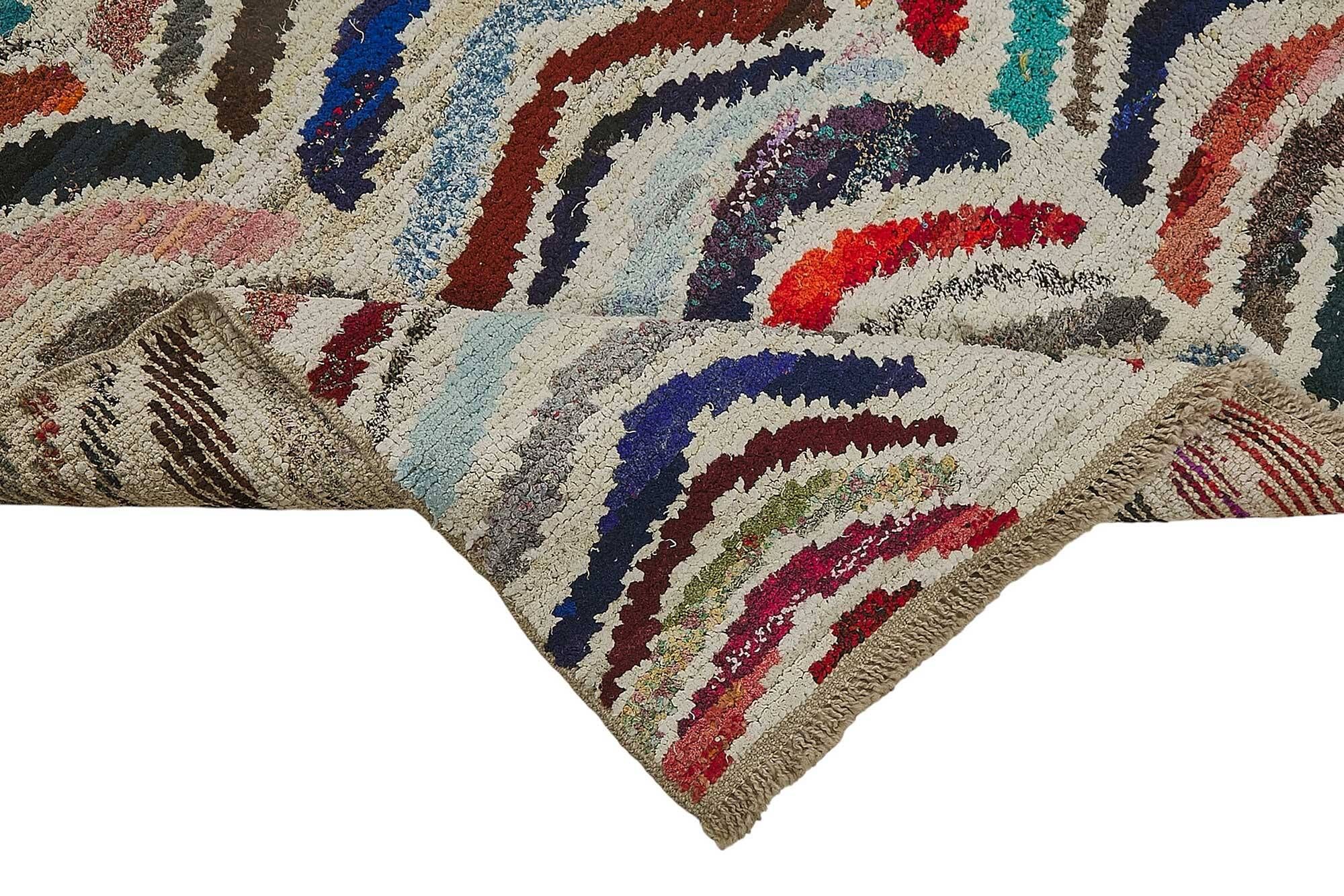 Handwoven Turkish Recycled Boho Rug 200 cm x 294 cm