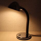 Chromed metal desk lamp