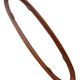 Design mirror with frame in teak, 50s - 140x30cm