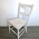 Wooden chair with star decoration, original patina