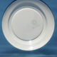Round/flat serving dish, Moulin des Loups Orchies décor Scottish tiles orange