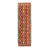 Tapis kilim vintage Herki tissé à la main en Turquie 86 cm x 274 cm