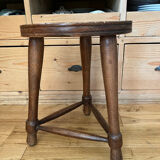 Wooden tripod stool