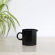 Nice black milk pot, Arcoroc, OCTIME series, 1980, vintage French