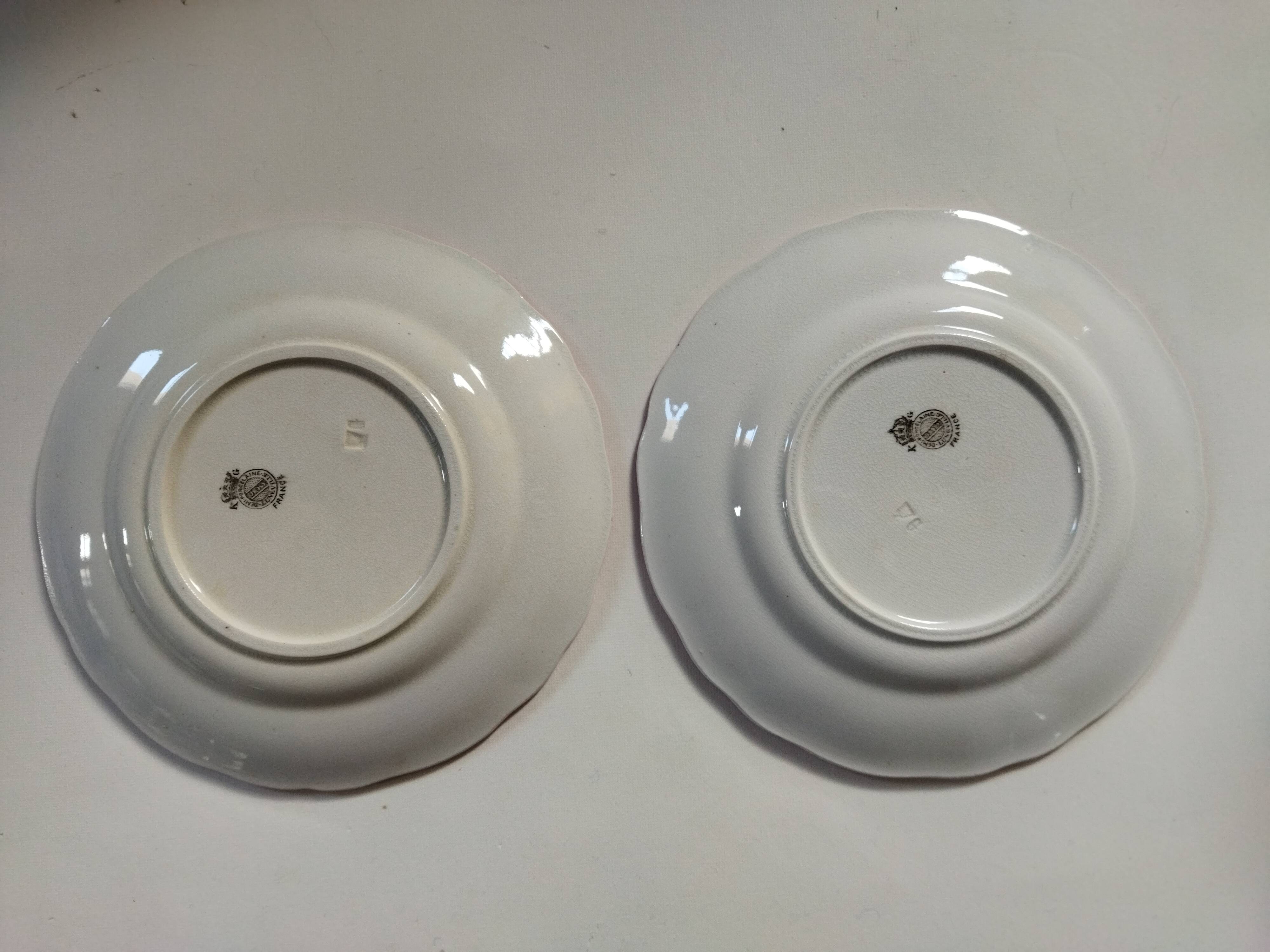 K&G Lunéville dessert plates