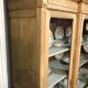 Pickled oak display bookcase