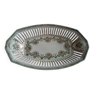 Plat en porcelaine ajouré louis xvi