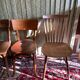 Set 4 vintage mismatched bistro chairs 50