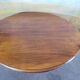 19th century walnut pedestal table with central leg