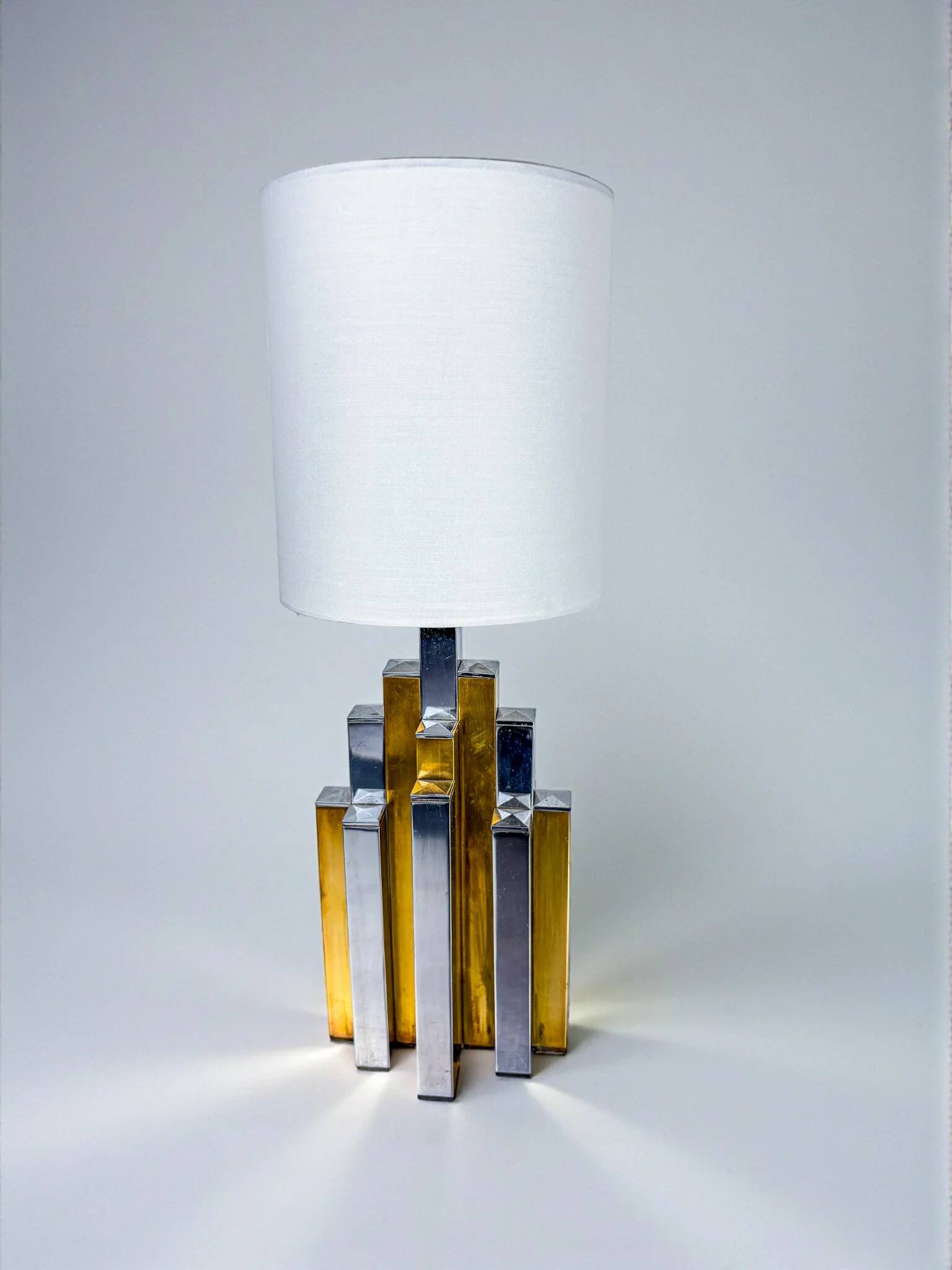 Midcentury modern BD Lumica cubic table lamp, Spain