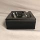 Old ashtray Longchamps France ceramic and leather vintage