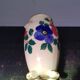Old white ceramic cove vase & flower décor