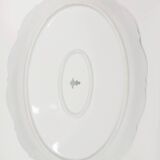 Large oval antique dish in gilded porcelain – Tirschenreuth, Bavaria –