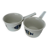 Pair of "Viking" handle ramekins Villeroy & Boch vintage - Design by Christine Reuter