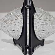 Starry Pattern Crystal Bowl, American, American Brilliant Cut Glass, 1920s.