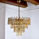 Paolo Venini two-tone chandelier, 4 levels, 1970, Italy