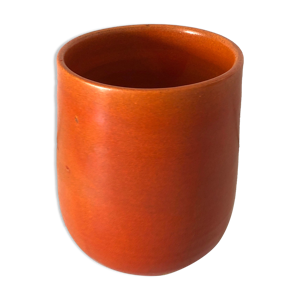 Pot céramique orange