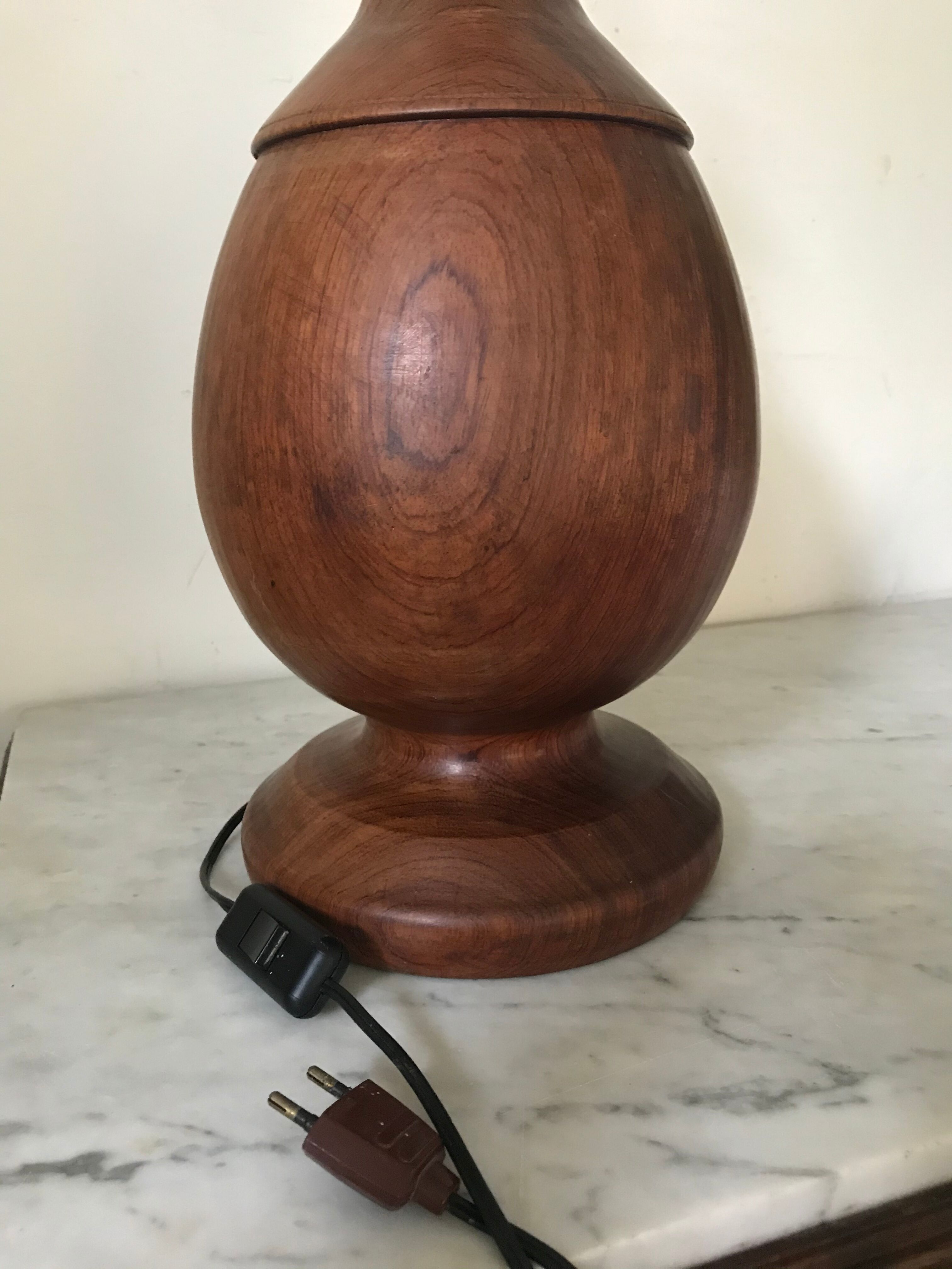 Exotic wooden lamp 48cm
