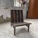 Modernist oak armchair