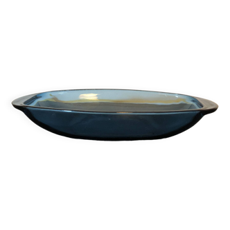 Blue glass bowl