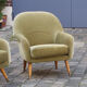 Danish chair club organic years soft 50 green glossy