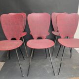 Series of 6 c chairs 60s