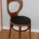 6 baumann seagull chairs dark beech black skai