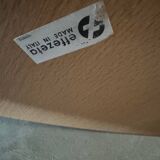 Italian round Effezeta dining table with chairs, 1990s, set of 5