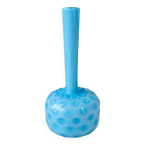 Blue opaline soliflore vase