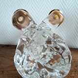 Paire de chandeliers cristal Schneider 1950